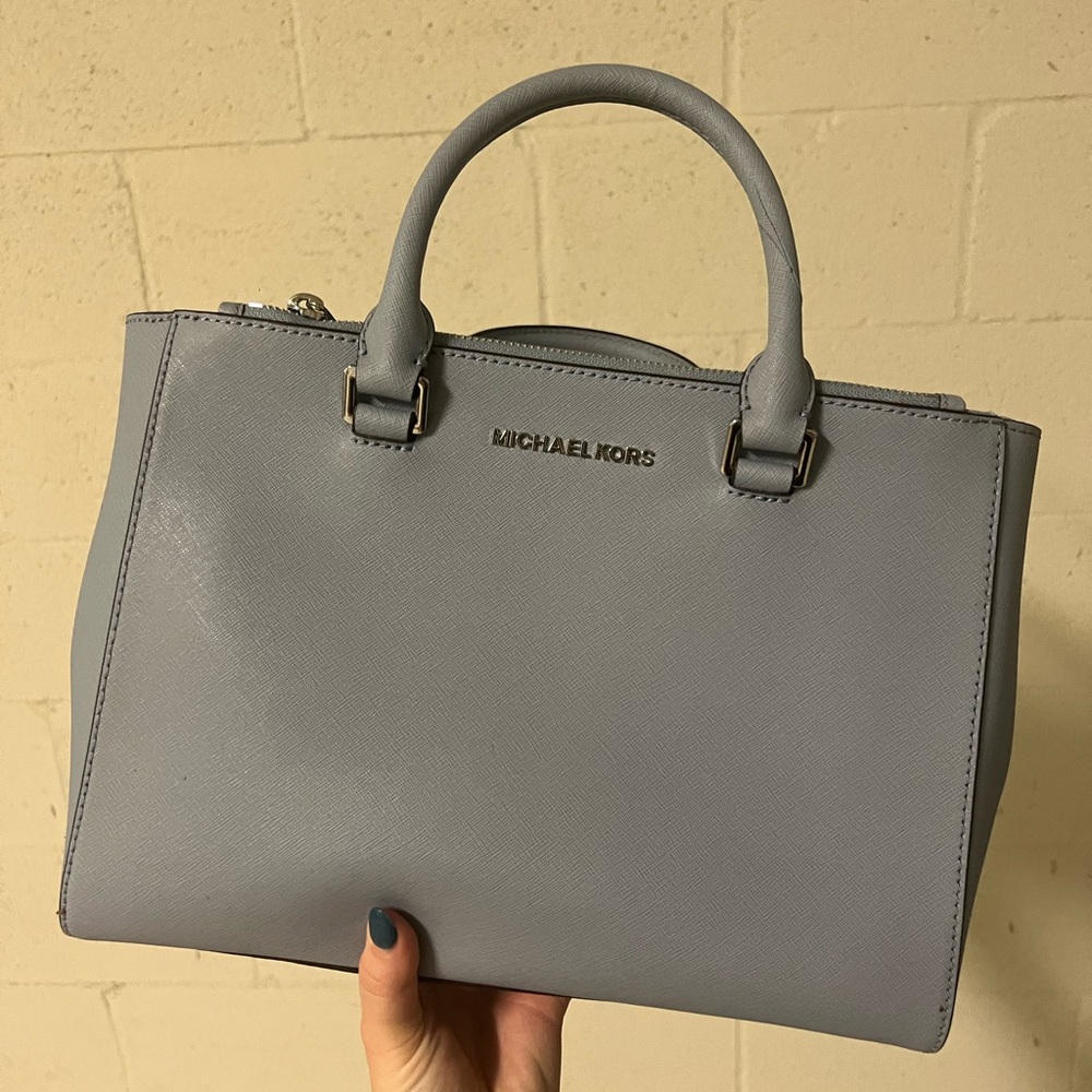 Michael Kors Light Blue Convertible Purse